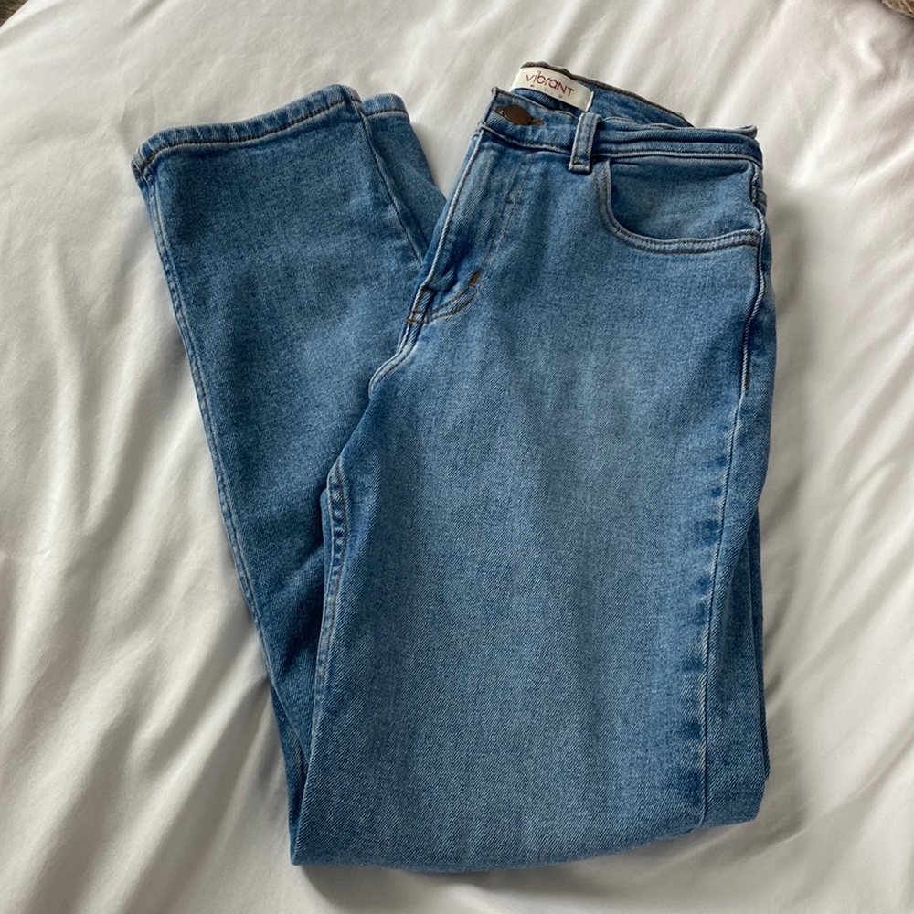 Vibrant denim jeans